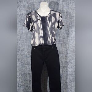 Under Armour Black and Gray Muscle Tee